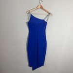 Hello Molly  Outta Cash Midi Dress Women's XS 2 Blue Slit Cocktail Party NWOT Photo 6
