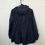 Polka Dot Utility Jacket in Navy Blue Size XL Photo 5