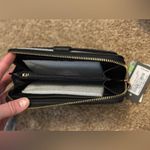 Badgley Mischka  Long Black Wristlet with Phone pocket NEW! Photo 3