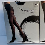 Natori Leopard Mix Sheer Tights Black Size Medium Photo 0