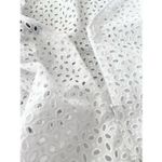 J. Crew White Cotton Eyelet Back V Neck Puff Sleeve Sz 8 Photo 9