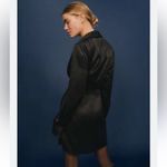 Reformation  Alaine Silk Dress in Black Size 10 NEW Photo 5