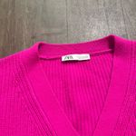 ZARA  HOT PINK KNIT CARDIGAN Photo 4