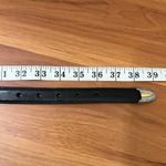 Brighton Vintage  B2903 Black Leather Belt 2-tone Buckle Skinny Belt Size L 32-36 Photo 11