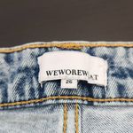 We Wore What Denim Cuffed Shorts NWT Size 26 Boho Distressed Jean Short Photo 4