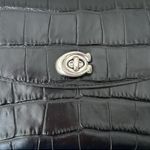 Coach Black Leather Croc Embossed Cassie 19 Crossbody Bag Purse New NWT Photo 3