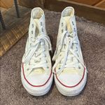 Converse OG white hi top Chuck Taylor all stars custom w/butterfly patches Size 9 Photo 4