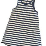 Gap Sleeveless Mini Swing Tank Dress Size Medium Blue White Striped Relaxed Fit Photo 0