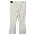 NWD J. Crew Flare Crop Mid Rise White Jeans Stretch Denim Women’s Size 31 Tall Photo 3
