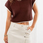 Free People  Leather Skirt Photo 0