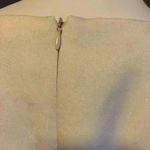 Mary Crafts Beige 3/4 SL Square Slit Neck Zip Cocktail Formal Office Dress Sz 6. Photo 7