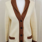 J.Crew ColorBlock Beach Sweater Wool Mohair Womens Size S Cardigan Shawl Collar Photo 0
