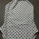Forever 21 White Polka Dot Halter Swimsuit Photo 1