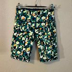 Sweaty Betty NWT  Power 9” Biker Shorts Green Geo Maze XS 0 Photo 1