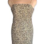 Kendall + Kylie Dress Tan Leopard Animal Print Spaghetti Strap Bodycon Mini Photo 10