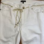 Reba  Women’s Cream Boot Cut Jeans with Gold Stitch Size 8 Photo 2