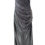 Cache Y2K Caché One Shoulder Metallic Ruched Prom Gown Rhinestone Trim Sz 4 Photo 0