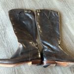 Frye Tall Leather Riding Zip Up Boots Equestrian Womens Photo 8