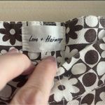 Pitaya Love + Harmony daisy check print high-waisted straight leg pants, size Large Photo 3