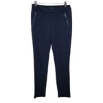 J. McLaughlin  Ross Pull On Stretch Pant Front Zipper Pockets Navy Women's Size 2 Photo 1