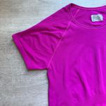 Athleta Speedlight Seamless Pink Short Sleeves Top Size L Rose Verbena Photo 3