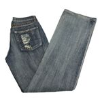 Y2K Grunge Yag Denim Studded Distressed Patchwork Jeans Women’s Size 7 / 30 Blue Photo 1