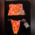 Stone Fox Swim NWT stone fox Floral Orange and Pink Women's Swim Set Photo 1