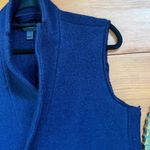 J.Crew Women’s Navy Blue 100% Wool Two Buttons Sleeveless Peacoat Size 6 Photo 7