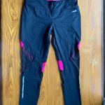 Avia  BLACK AND PINK CROPPED MESH WORK OUT LEGGINGS‎ Photo 3