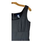 J.Crew  Dress Women 2 Gray Wool Blend Sleeveless Scoop Neck Sheath Career Preppy‎ Photo 4
