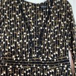 Topshop  long sleeve black floral dress Photo 3