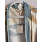 World Market Indio Tan Teal Blue Desert Abstract Belted Robe Womens One Size NEW Photo 9