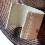 Southern Living Cream and Gold Hair on Hide Cuff Bracelet Photo 3