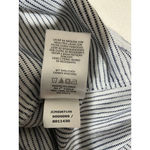 Jones New York Woman’s Jones Ny Blue White Short Sleeve Shirt Xxl Ribbed Knit V Neck Photo 5