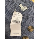 American Eagle  Corduroy Mini Skirt Size Small Blue Gray‎ Paperbag Pullon NWT Photo 3