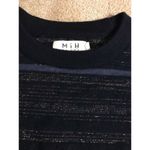 Anthropologie M.i.h Jeans Women's Blue Falls Metallic Striped Me Photo 5