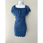 Rachel Zoe Rachel‎ Zoe Adelyn Off Shoulder Strapless Lined Lace Dress Blue EUC Size 6 Photo 2