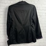 Rampage Vintage Deadstock y2k  black one button blazer with animal print lining M Photo 6