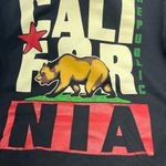 Jerzees  NuBlend California Republic Unisex Hoodie L Black Cotton Blend PREOWNED Photo 4