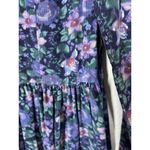 Laura Ashley Vintage Floral Corduroy Midi Dress Size 10 Fits Small Photo 6