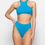 SKIMS Swim High Neck Racerback Top Ochre XL Photo 1