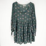 Urban Outfitters ‎ Outfitters Mindy Floral Mini Dress L Green Photo 1