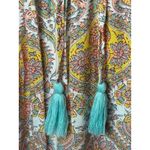 World Market Dress Women Small White Yellow Floral Paisley Maxi Boho Cottagecore Photo 7