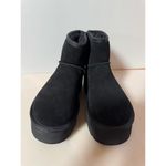 UGG  Women's Classic Mini Platform Black Suede Boots size 9 (New) Photo 2