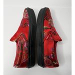 Vans  Chinese New Year Satin Floral Slip Ons Womens 8.5 Red Festive Floral Asian Photo 3