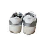 ZARA Silver Metallic Sneakers Size 8 Photo 6