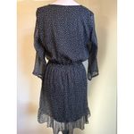 Abercrombie & Fitch Abercrombie Fitch Black White PolkaDot Ruffle Long Sleeve Dress M boho y2k flowy Photo 1