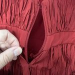 Alexis  Marilou Crinkle Burgundy Red Mini Dress Size Large NWT (Broken Zipper)‎ Photo 8