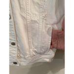 American Eagle  Misses Denim Jacket MEDIUM tie dye White Destroyed Size Small Photo 2