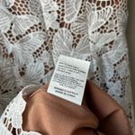 Elliatt  Dress Lace‎ White Butterfly Sleeveless Square Neck Minidress Size Small Photo 10